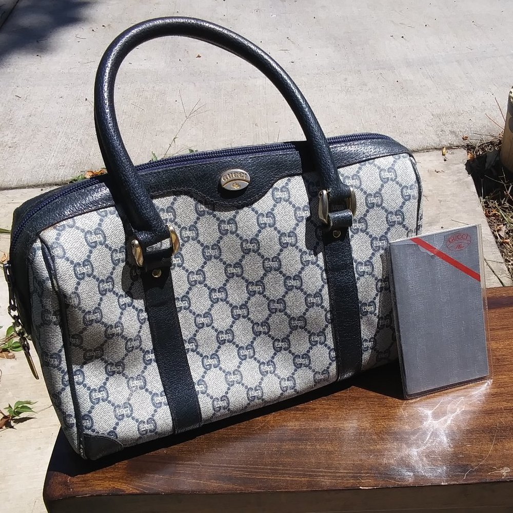 Vintage Gucci - Gucci Plus - GG Plus- Top Handle Bag / Boston Bag